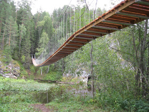подвесной мост Оленьи Ручьи